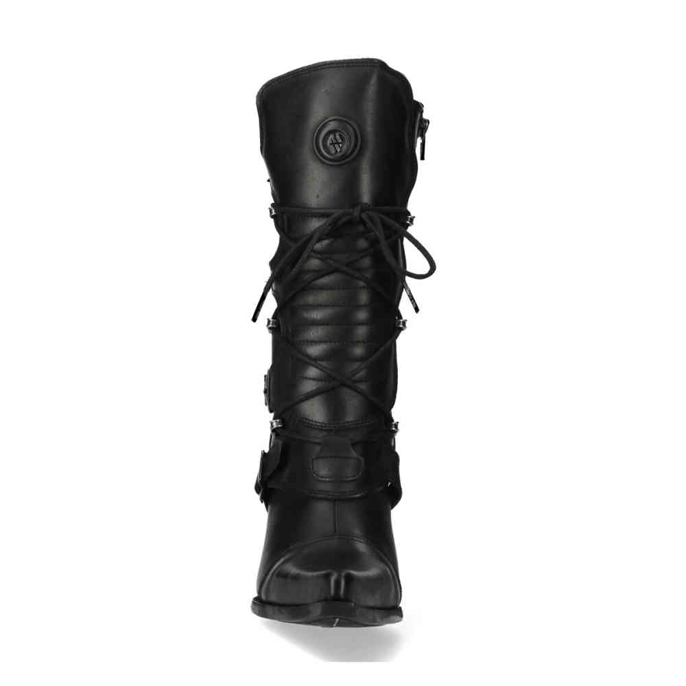 New Rock - M-9373-S8 Botte au genou - Noir